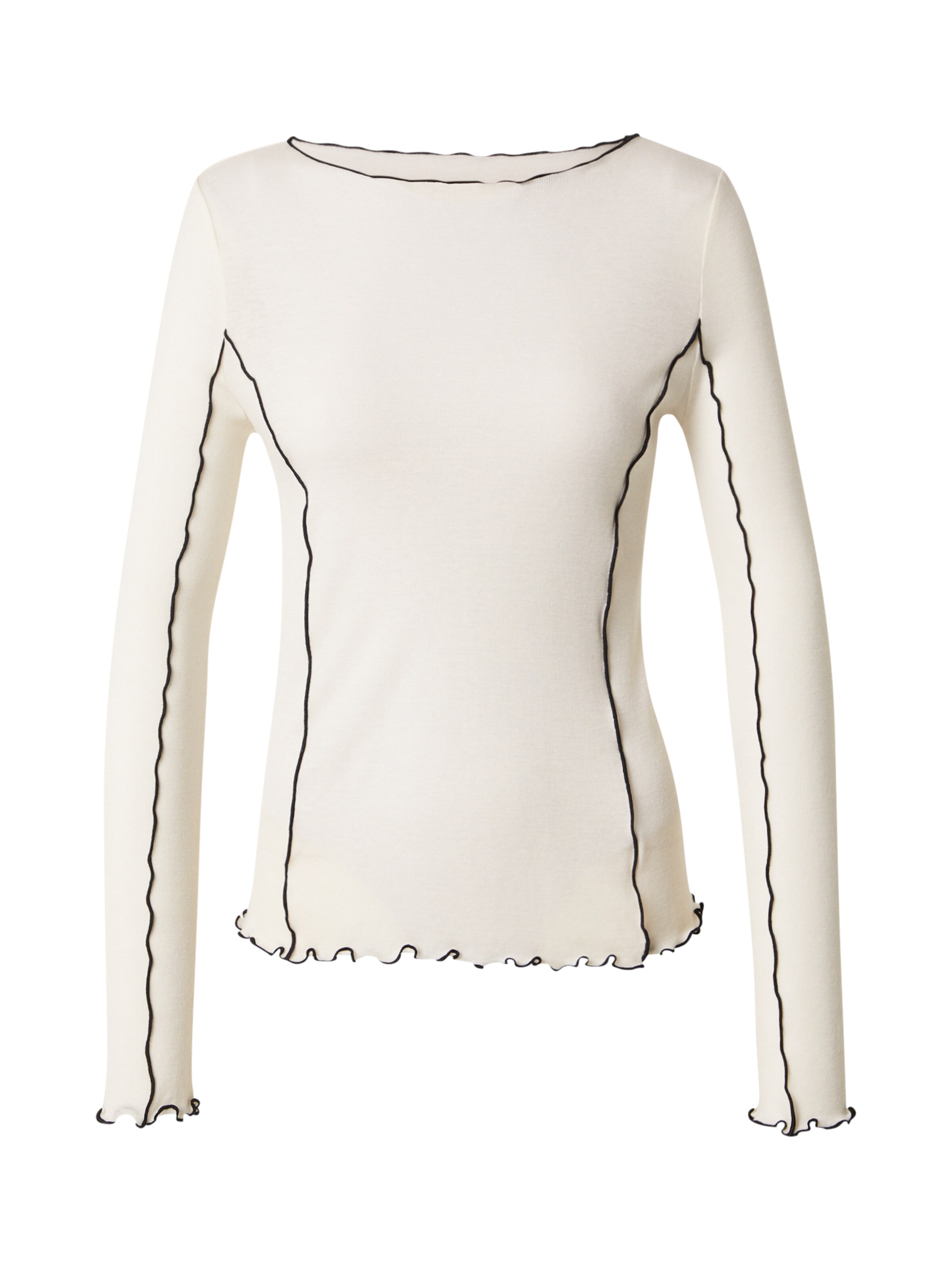 Tricou 'YSARA' de la DRYKORN pe alb: față