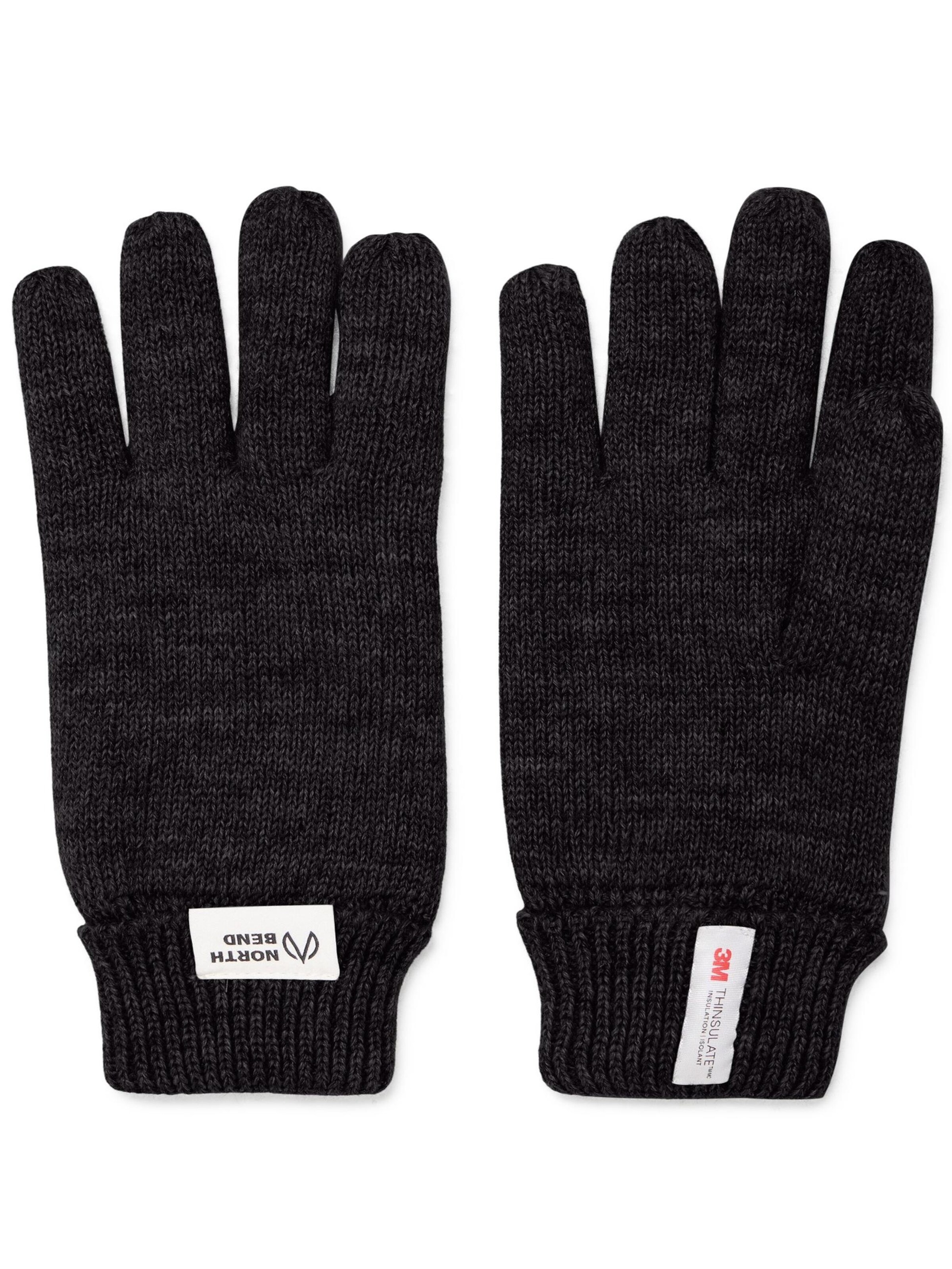 North Bend Fingerhandschuhe 'Ramon' in Schwarz: Vorderseite