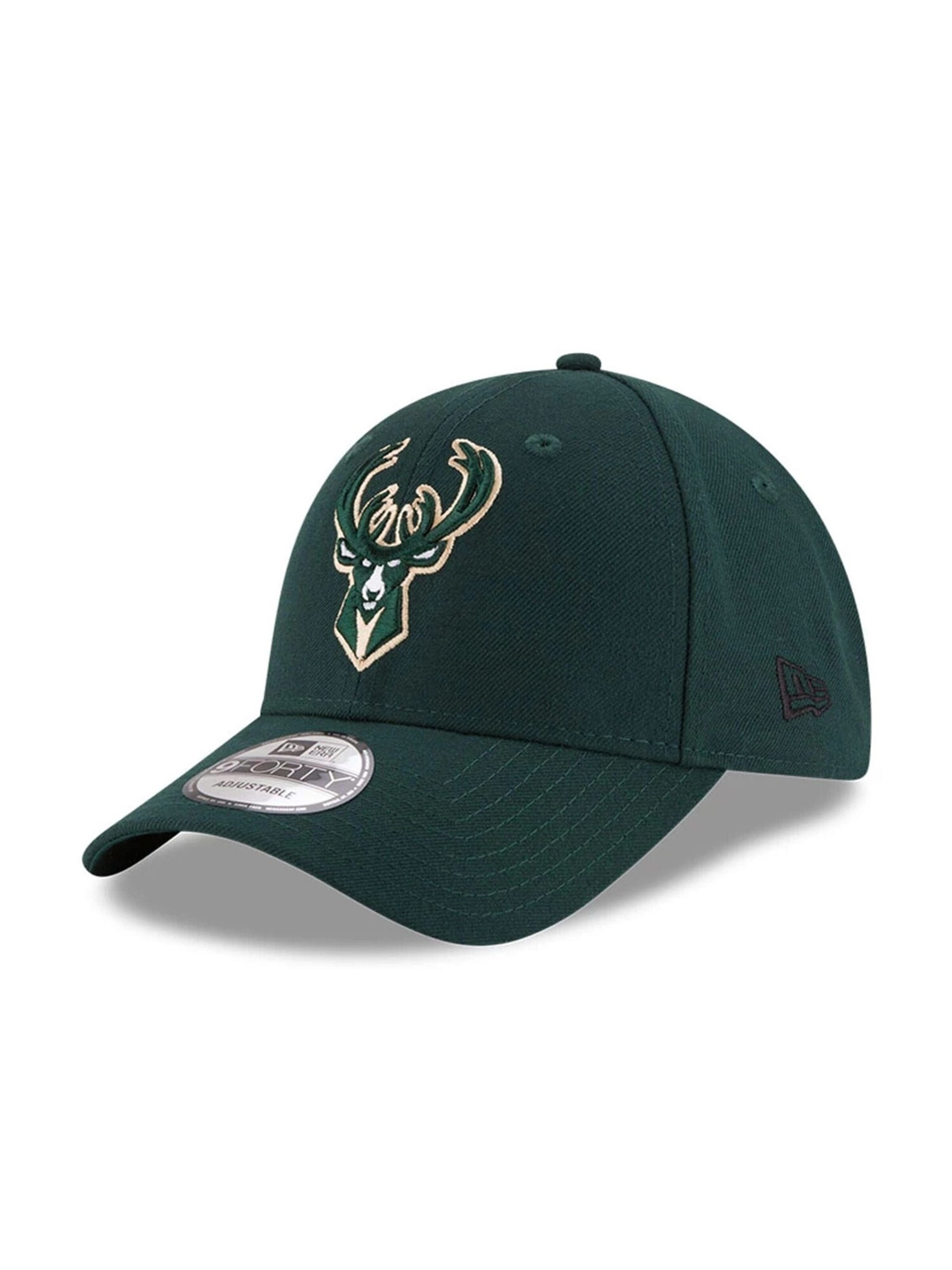 NEW ERA Athletic Cap '9FORTY The League Milwaukee Bucks' in Green: front