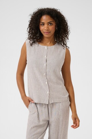 Camicia da donna 'KAMilia' di Kaffe in bianco: frontale