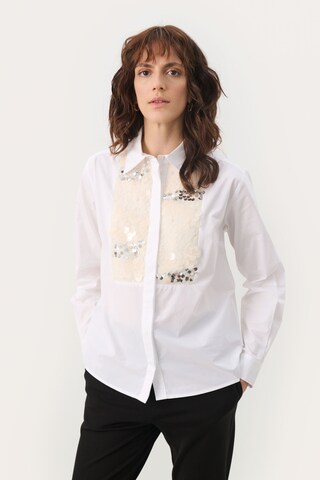 Part Two Bluse 'Maye' i hvid: forside