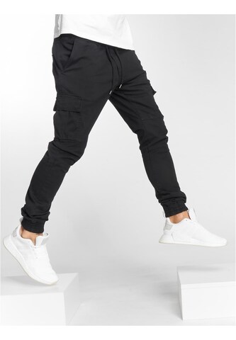 Tapered Jeans cargo 'Litra Antifit' di DEF in nero