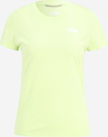 THE NORTH FACE Функционална тениска 'REAXION' в зелено: отпред