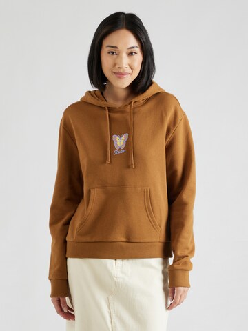 RVCA Sweatshirt in Brown: front