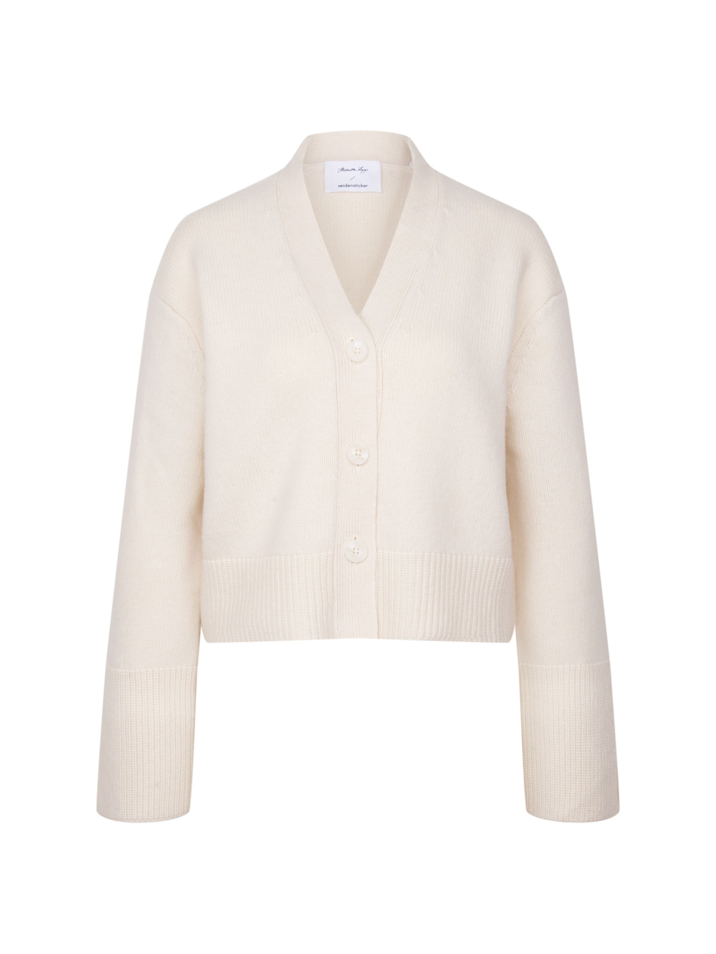 Cardigan SEIDENSTICKER en blanc : devant