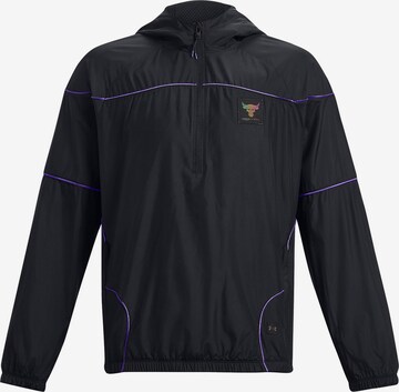 UNDER ARMOUR Training Jacket 'Project Rock' in Black: front