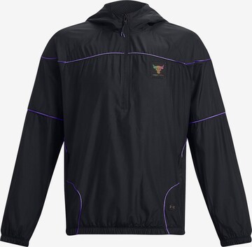 UNDER ARMOUR Trainingsjacke 'Project Rock' in Schwarz: predná strana