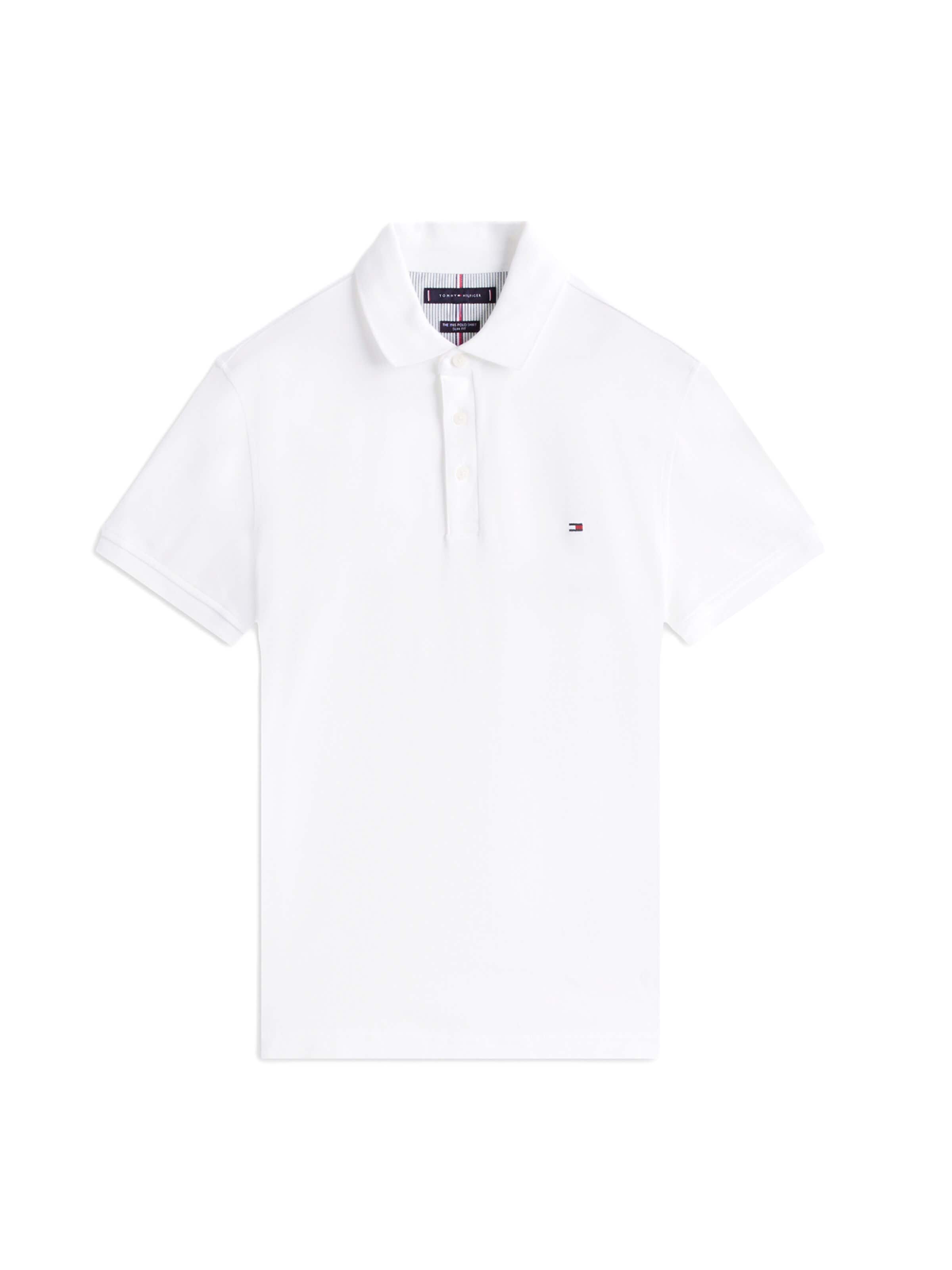 TOMMY HILFIGER Poloshirt 'CORE 1985' in Weiß: Vorderseite