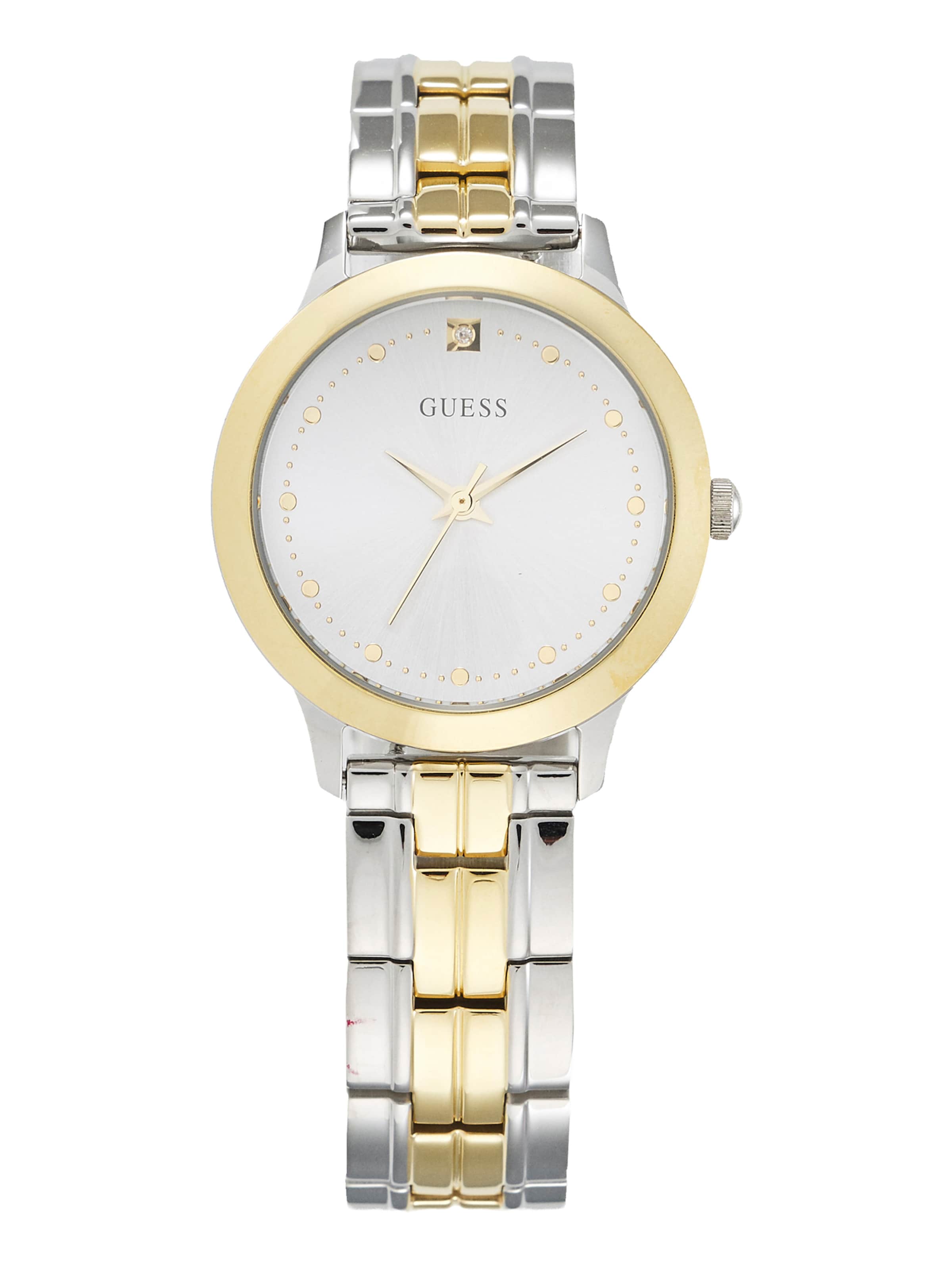 GUESS Αναλογικό ρολόι 'CHELSEA' σε ασημί: μπροστά