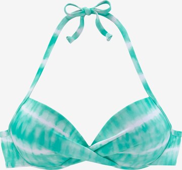 s.Oliver Push-up Bikini Top in Blue: front