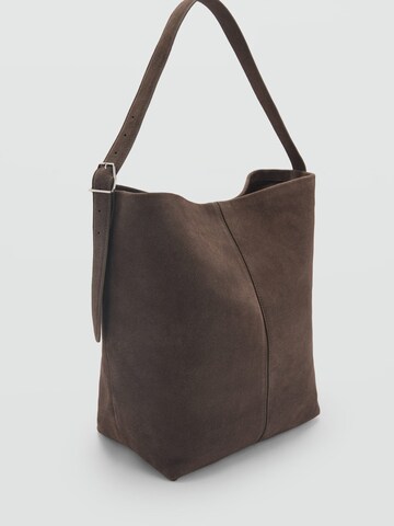 MANGO Torba shopper 'CARNABY' w kolorze brązowy