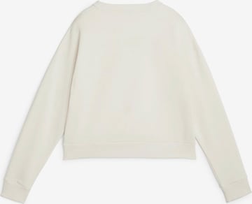 PUMA Αθλητική μπλούζα φούτερ 'ESS+' σε λευκό