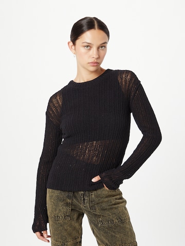 WEEKDAY Sweater 'Ada' in Black: front