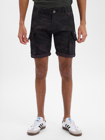 ALPHA INDUSTRIES Regular Cargo trousers ' Crew Short Camo ' in Grey: front
