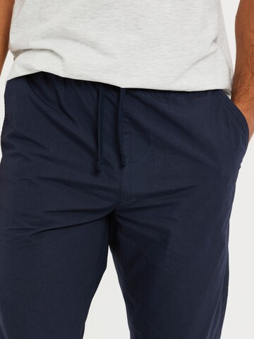 Threadbare Tapered Hose 'Presley' in Blau