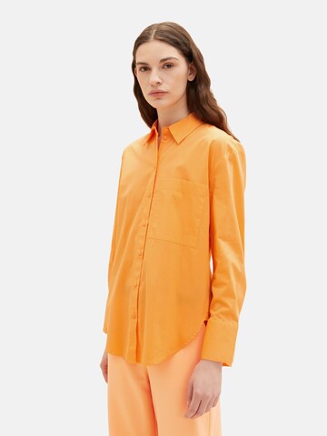 TOM TAILOR Blouse in Orange