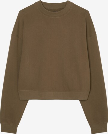 Sweat-shirt Marc O'Polo en marron : devant