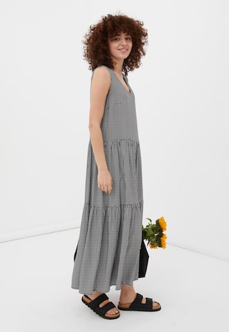 Finn Flare Sommerkleid 'Print' in Schwarz