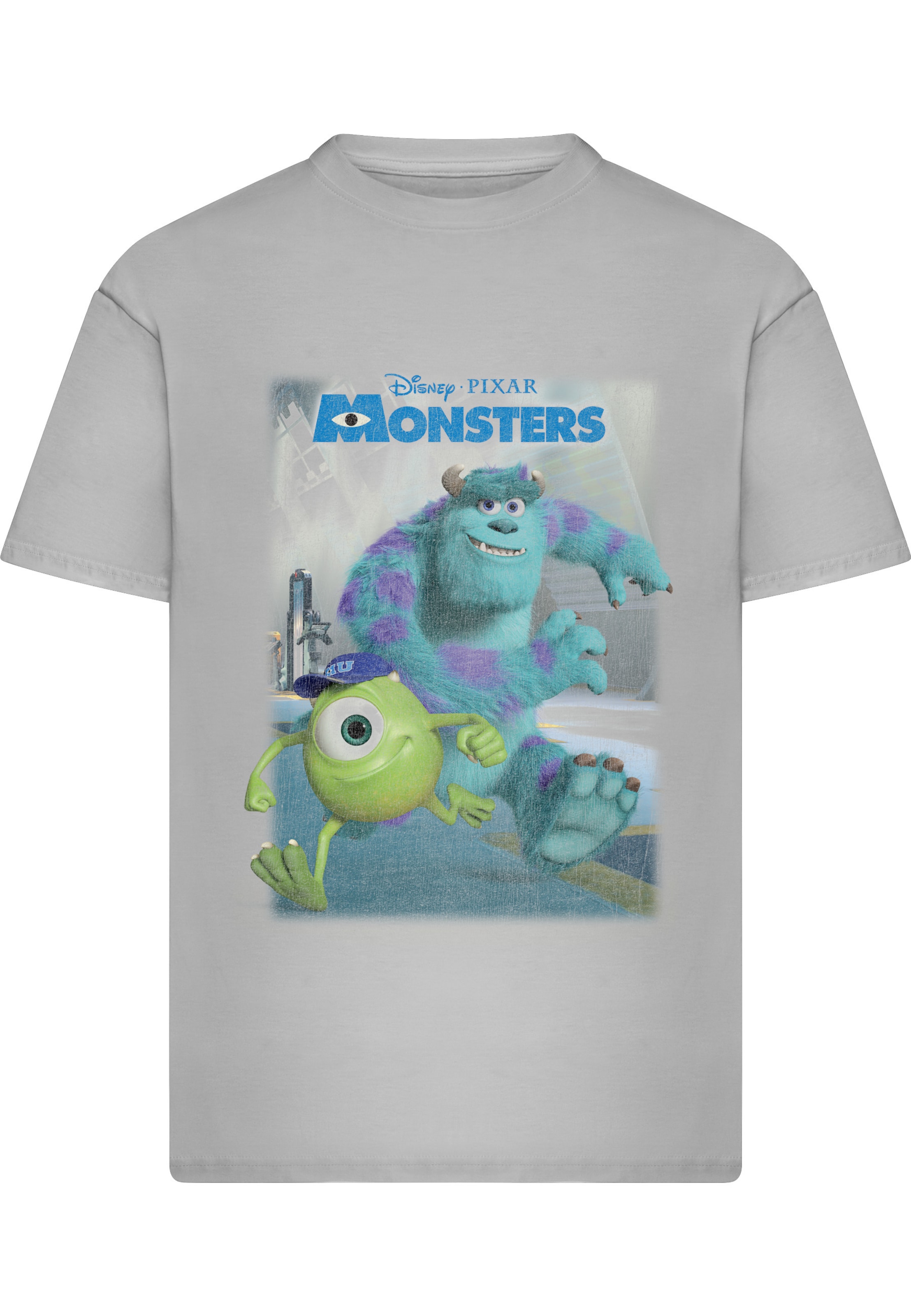 Merchcode Camisa 'Disney Monsters Poster' em XXXL em taupe / petróleo, Vista do artigo