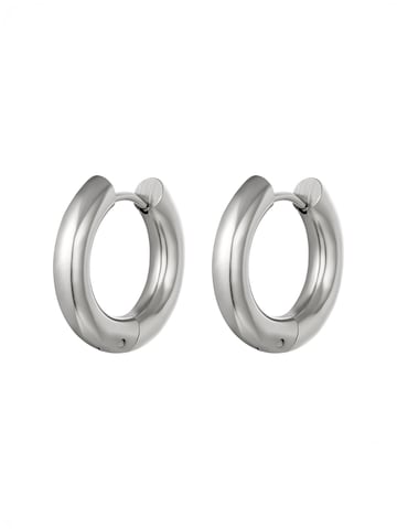 lePelou Earrings 'SOLEA' in Silver: front