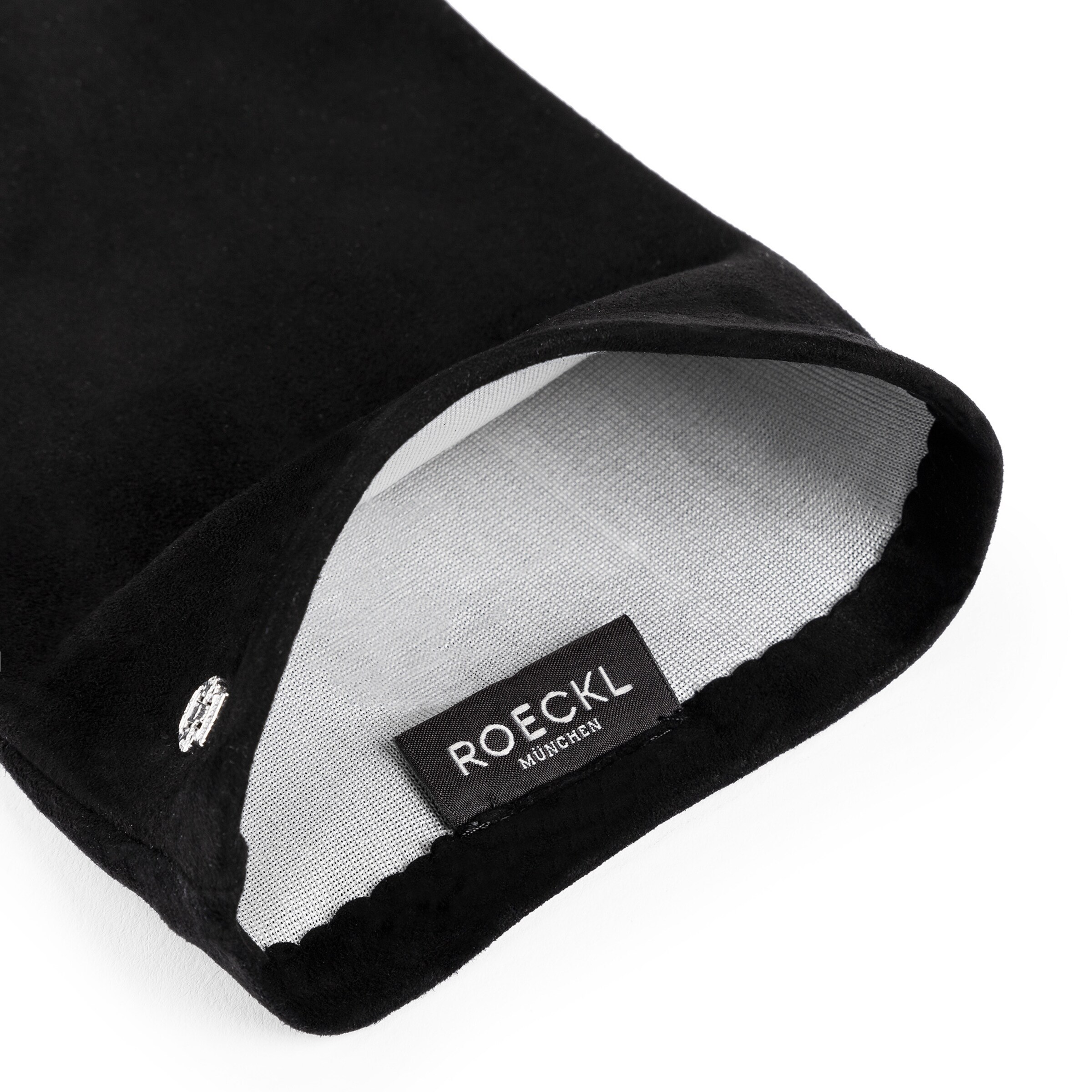 Roeckl Vingerhandschoenen 'ELEGANT SUEDE' in Zwart