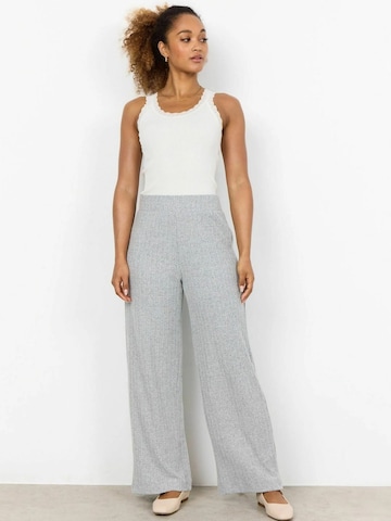 Soyaconcept Wide Leg Housut 'Isel' värissä harmaa