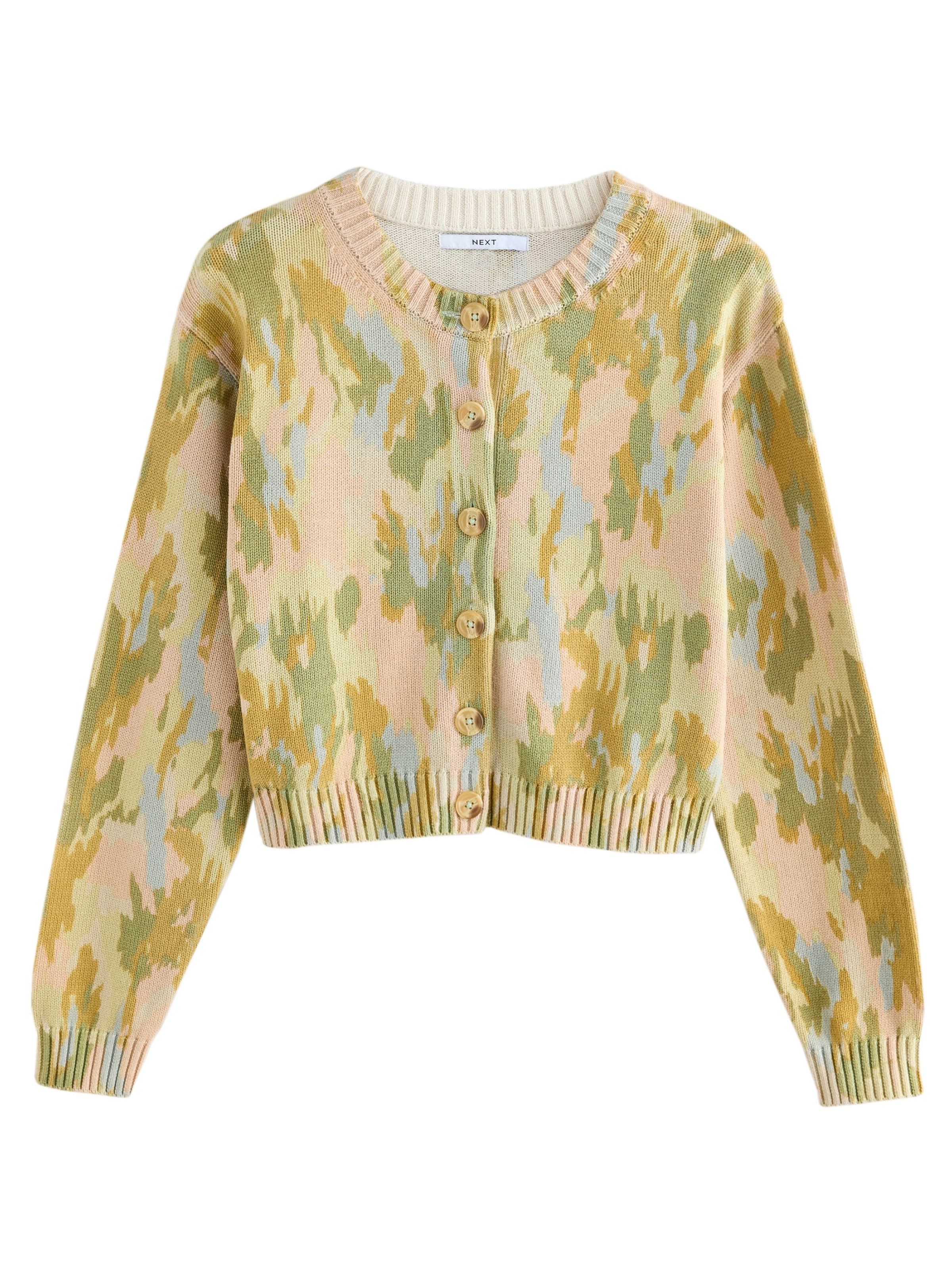 Next Strickjacke in Grün: Vorderseite