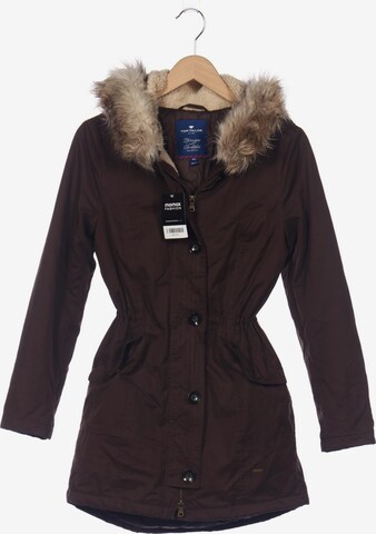 TOM TAILOR Jacket & Coat in XS in Brown: front
