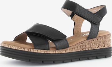 GABOR - Sandália em preto: frente