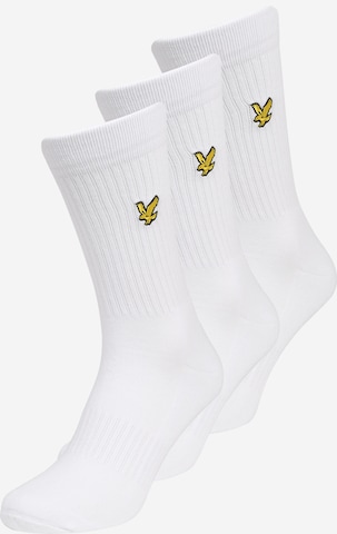 Lyle & Scott Socks 'HAMILTON' in White: front