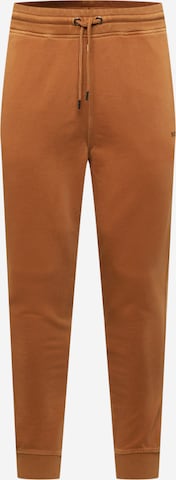 BOSS Orange Püksid 'SEFADELONG', värv pruun: eest vaates