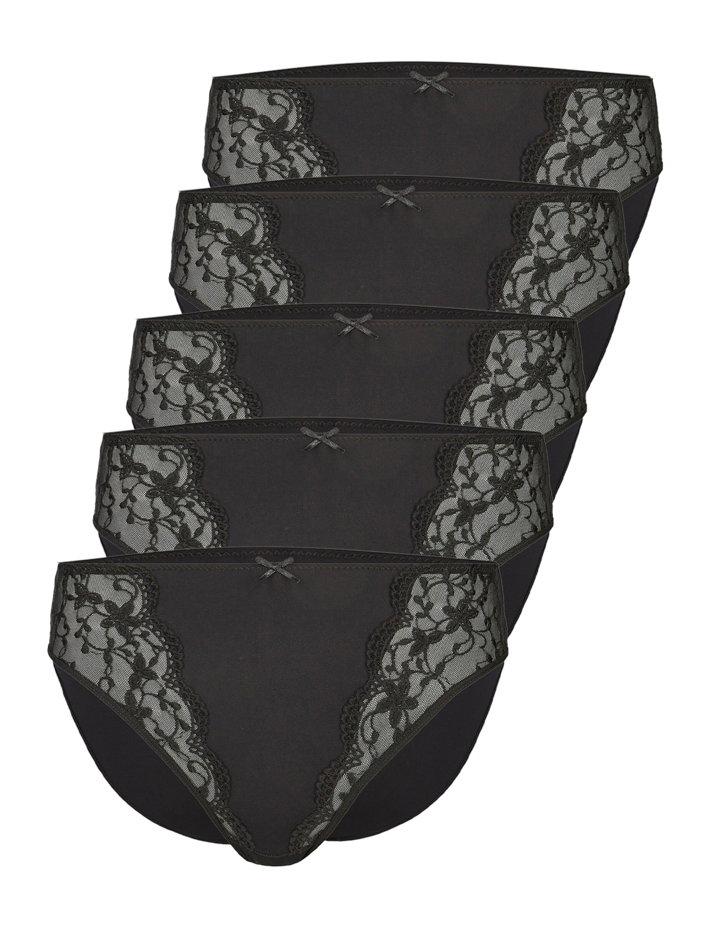 Nina von C. Slip 'Silver Edition' in Schwarz: Vorderseite