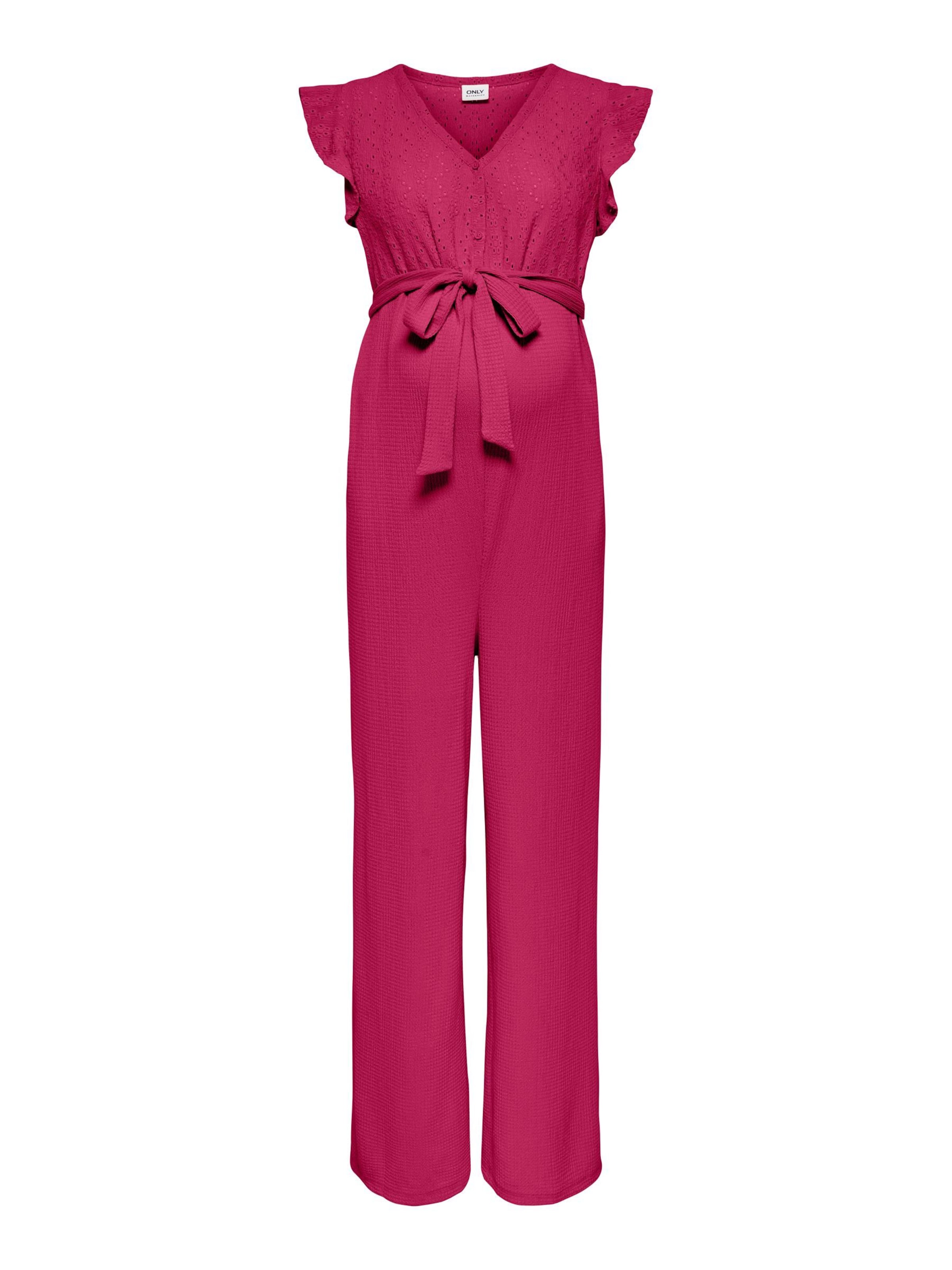 Only Maternity Jumpsuit 'OLMelisa' i pink: forside