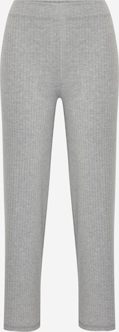 Pieces Petite Flared Trousers 'Molly' in Grey: front