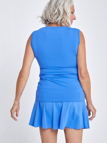 SPORTKIND Sporttop 'Loose Fit V-Neck' in Blauw