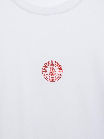 T-Shirt 'DMWU' Unfair Athletics en blanc