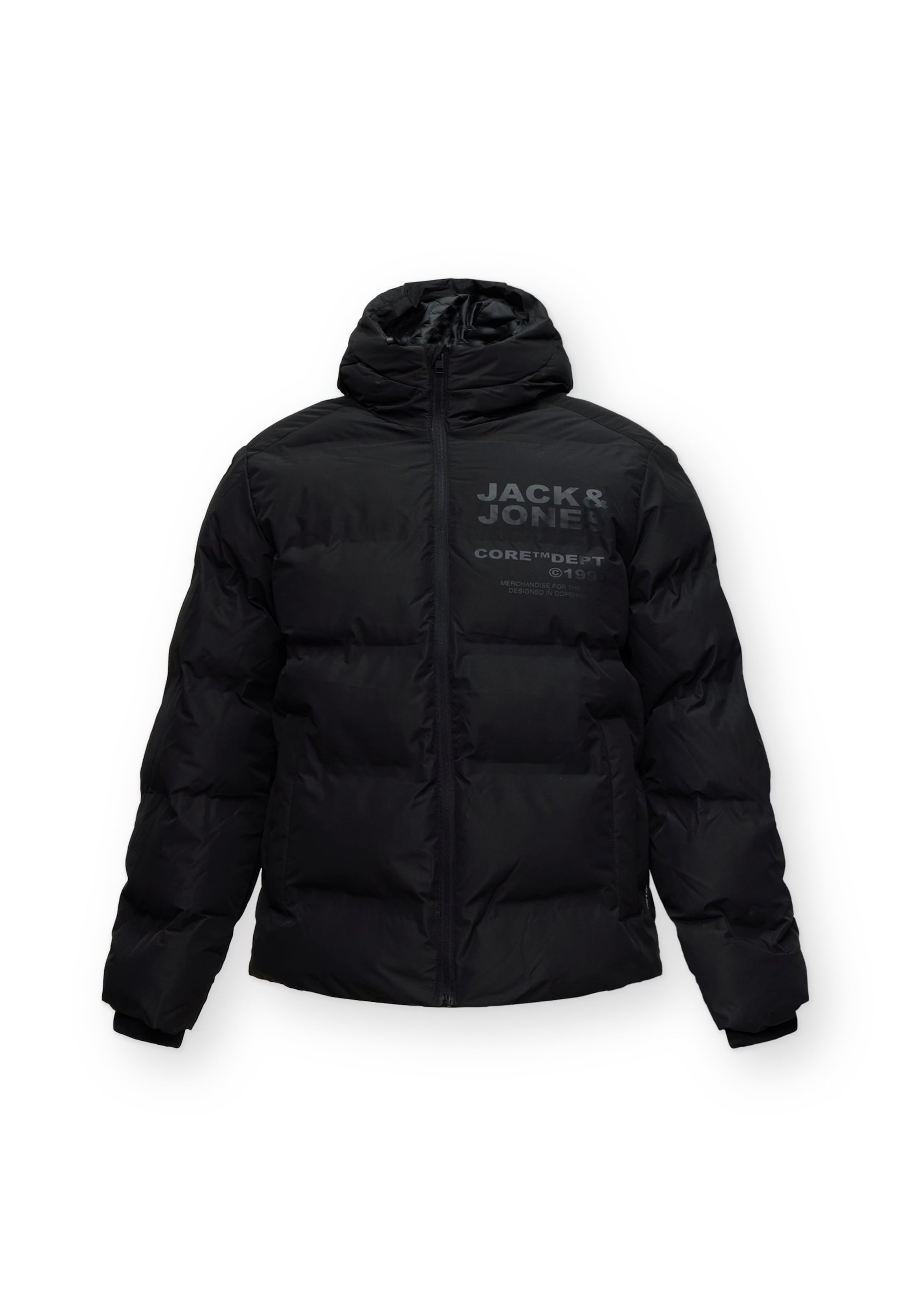 JACK & JONES Zimska jakna 'JCOBOSTON' | črna barva: sprednja stran