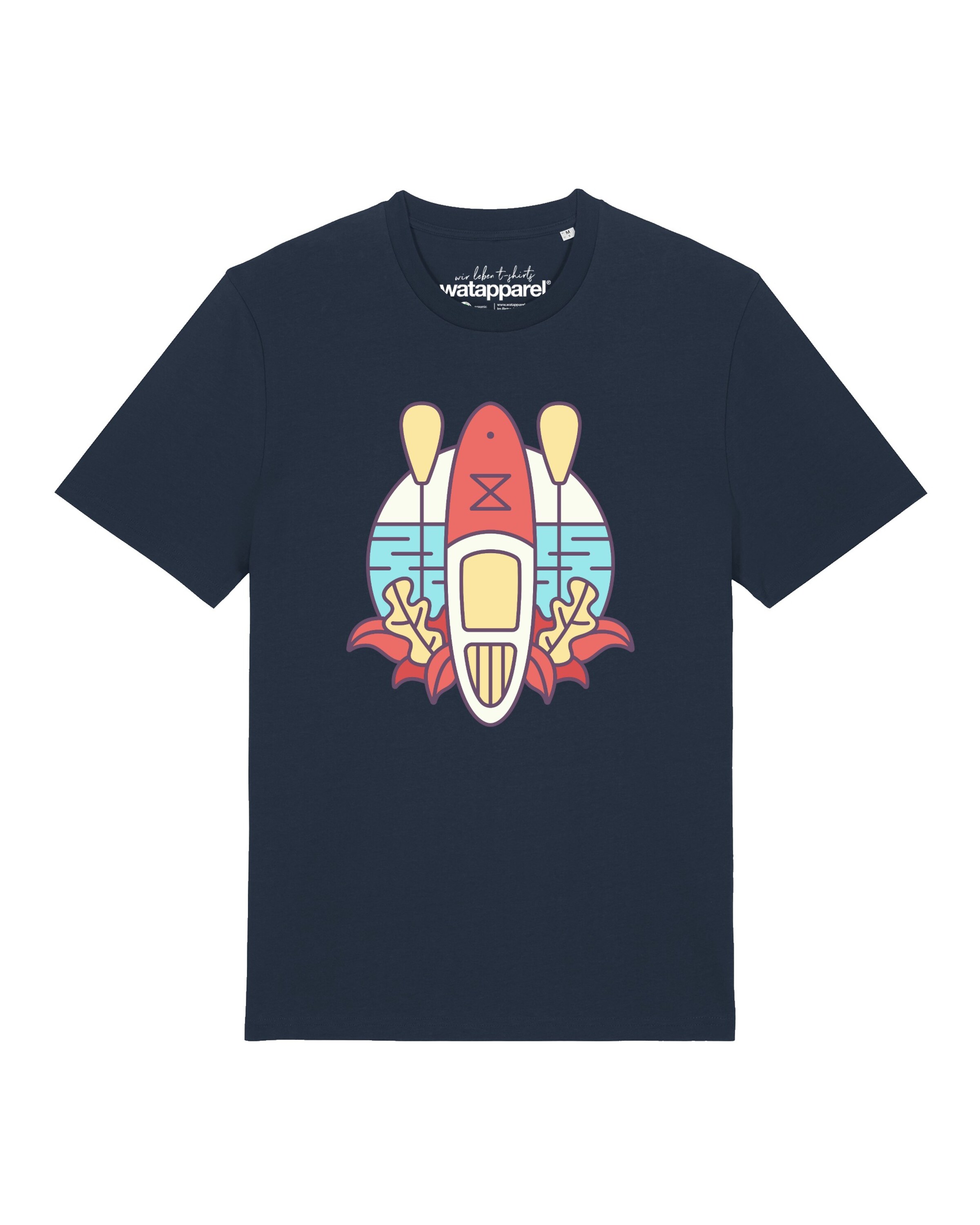 Watapparel Shirt 'Stand Up Paddleboard SUP' in Blue: front