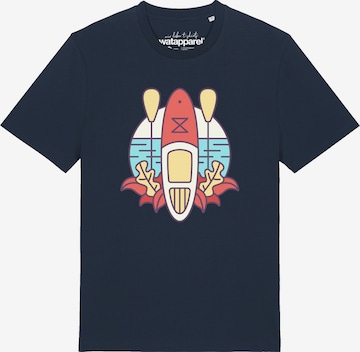 T-Shirt 'Stand Up Paddleboard SUP' Watapparel en bleu : devant