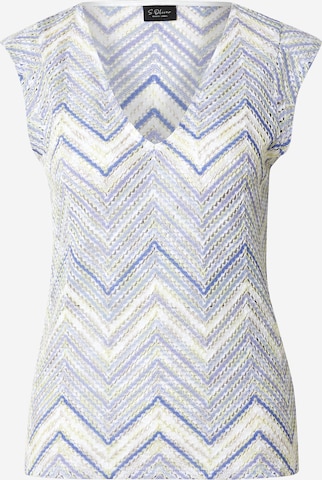 mėlyna s.Oliver BLACK LABEL Megzta palaidinė be rankovių: priekis