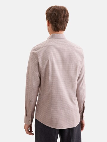 SEIDENSTICKER Slim fit Overhemd in Beige