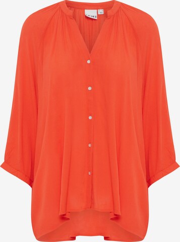 Camicia da donna 'MARRAKECH' di ICHI in arancione: frontale