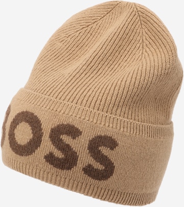 Bonnet 'Elio' BOSS en beige : devant