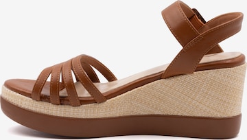 Alviero Martini Sandale in Braun: Vorderseite