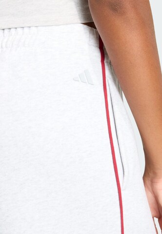 ADIDAS SPORTSWEAR Wide Leg Sporthose 'Seasonal Essentials' in Grau