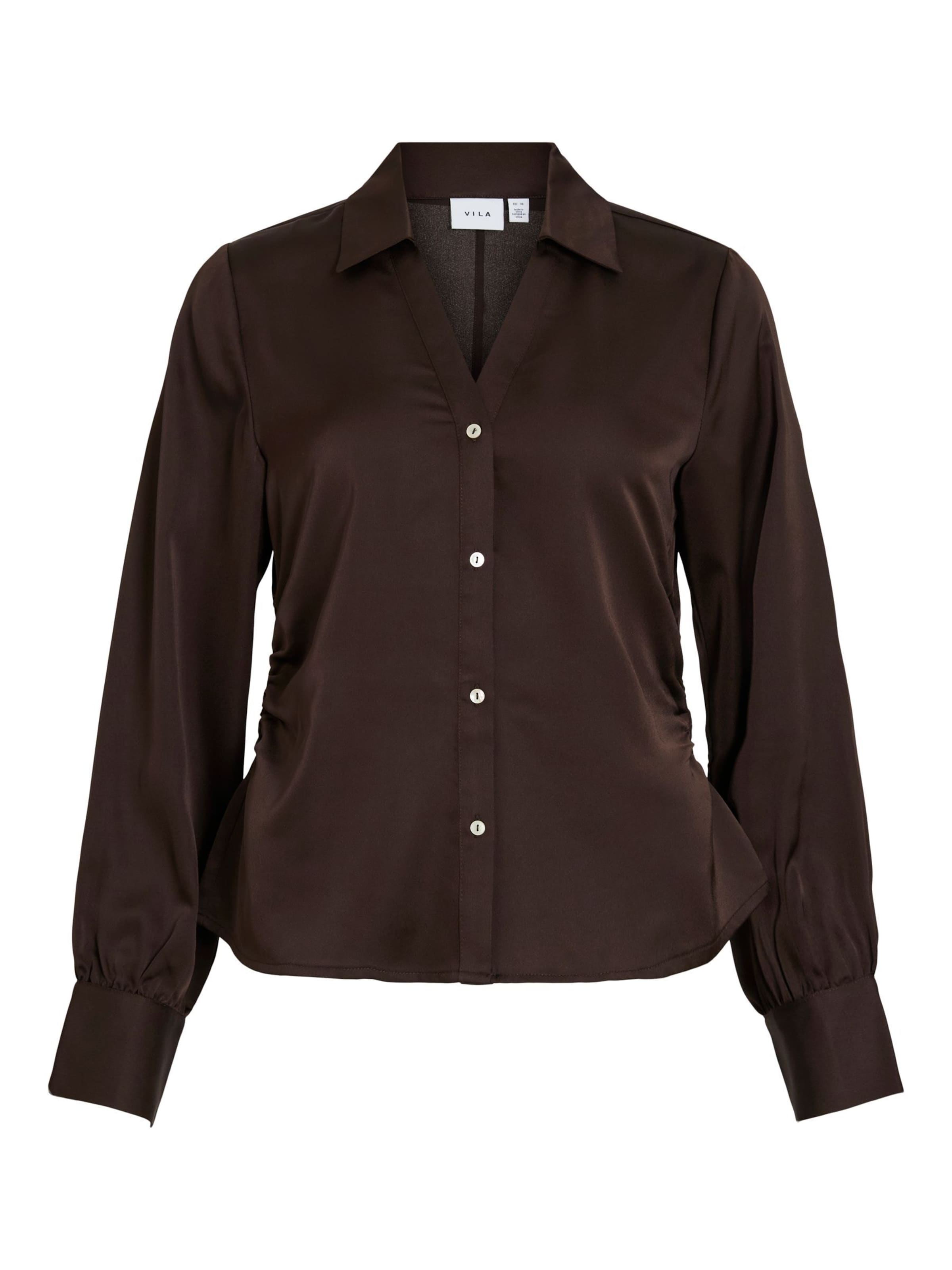 VILA Bluse 'VIKASSIA' i brun: forside