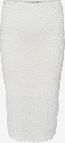 ONLY Carmakoma - Falda 'ROSIL' en blanco: frente