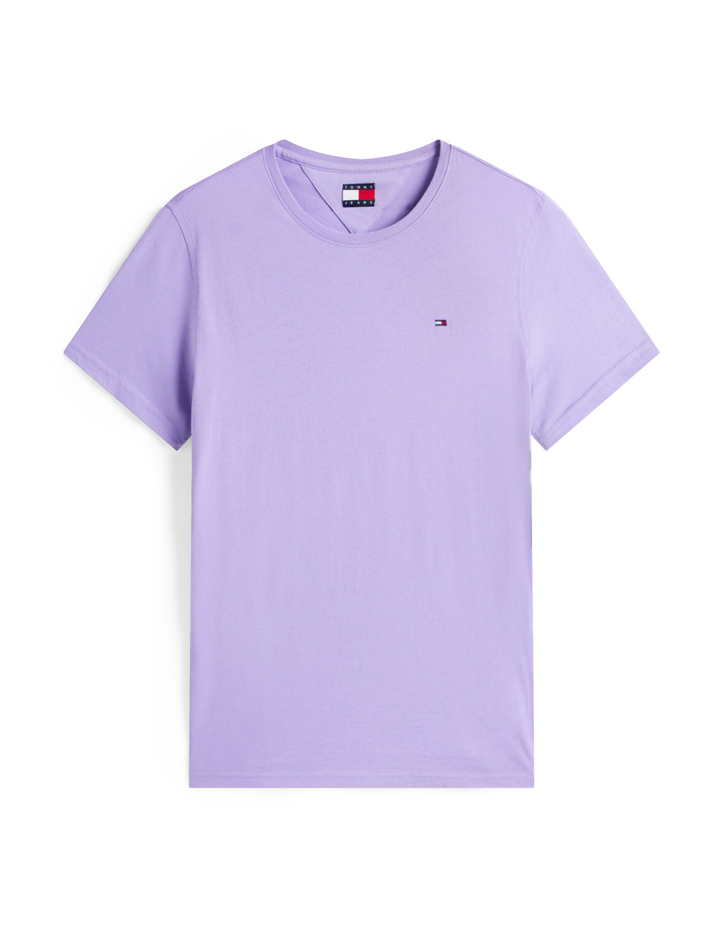 Tommy Jeans Tričko – fialová: přední strana