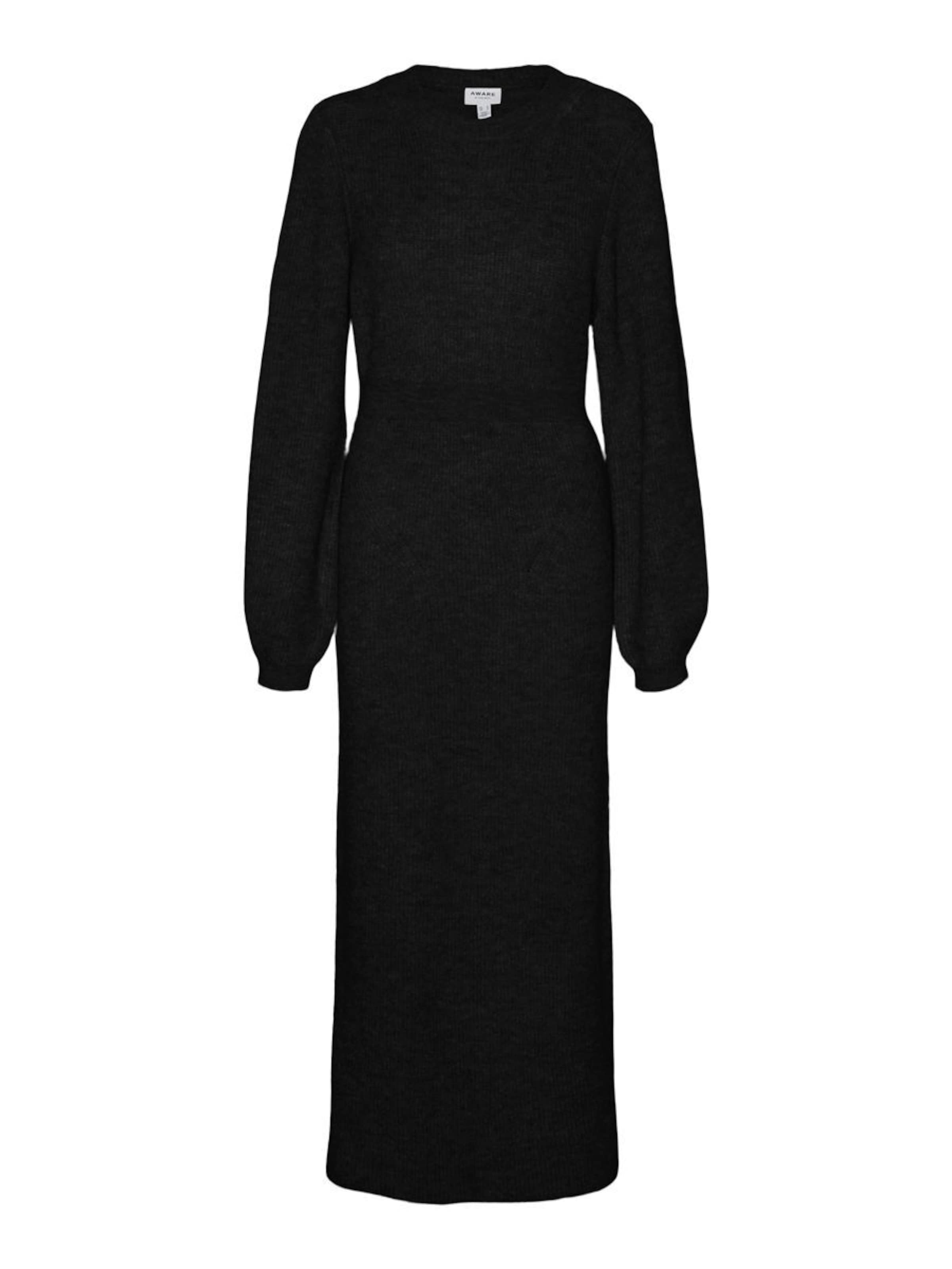 Robes en maille 'ANGALINA ' VERO MODA en noir : devant