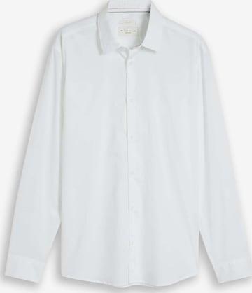 Chemise business TOM TAILOR en blanc : devant
